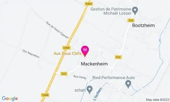 Localisation Restaurant Alsacien Aux Deux Clefs