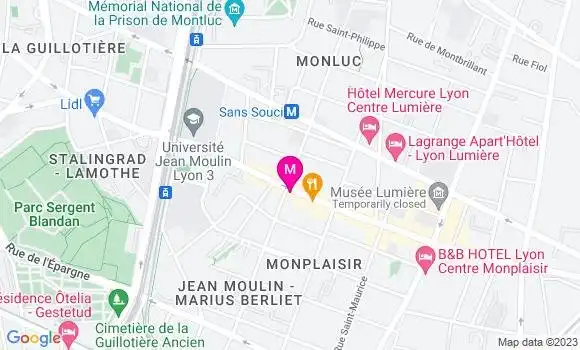 Localisation Restaurant  Le Lyon de l