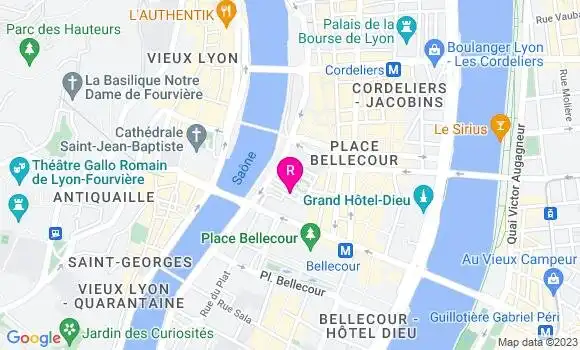 Localisation Brasserie des Célestins