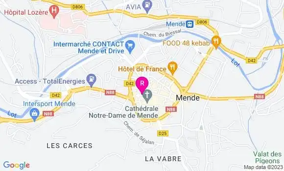 Localisation Restaurant  Les Voûtes