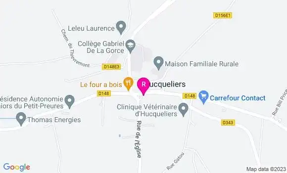 Localisation Auberge d