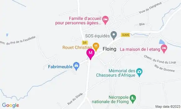 Localisation Restaurant Bar Le Margueritte