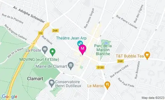 Localisation Restaurant  Le Point Central