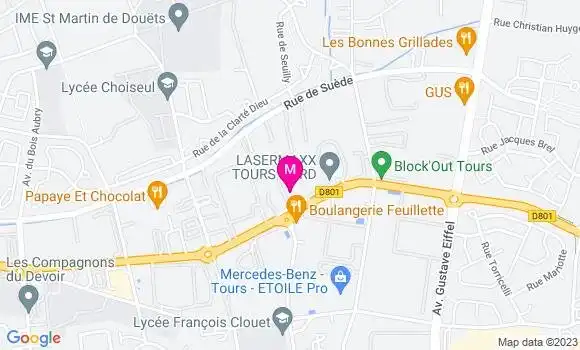 Localisation Restaurant  La Cantine Arkose