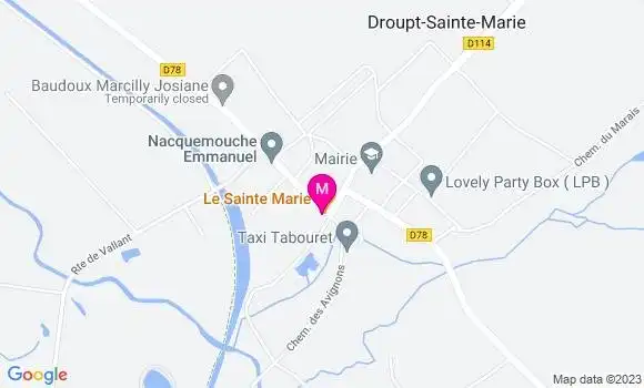 Localisation Restaurant  Le Sainte Marie
