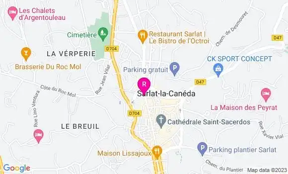 Localisation Auberge de Ravilhon