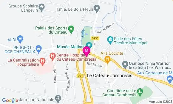 Localisation Restaurant du Musée Matisse