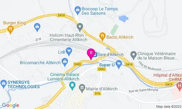 Localisation Restaurant  Le Bistr