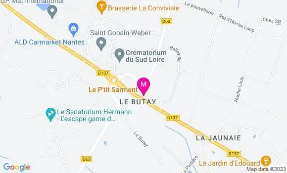 Localisation Restaurant  Le P