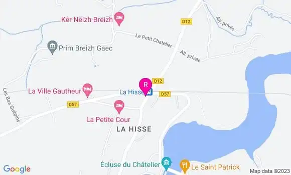 Localisation Auberge du Val de Rance