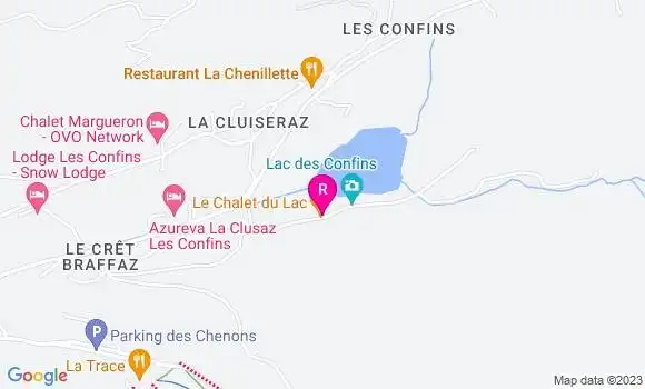 Localisation Restaurant  Le Chalet du Lac