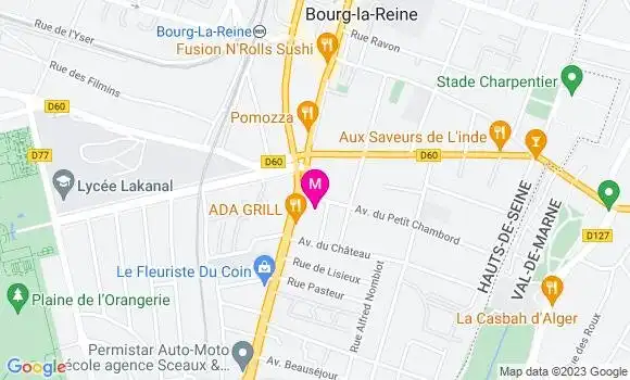 Localisation Restaurant Japonais Nakata