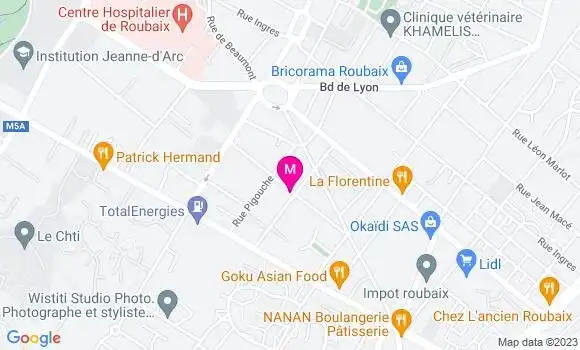 Localisation Restaurant Bar La Chaume
