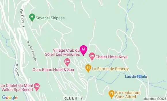 Localisation Restaurant  La Ferme de Reberty