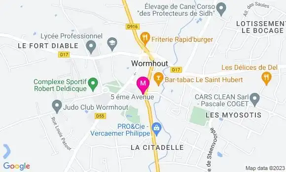 Localisation Restaurant  Au Régal Flamand