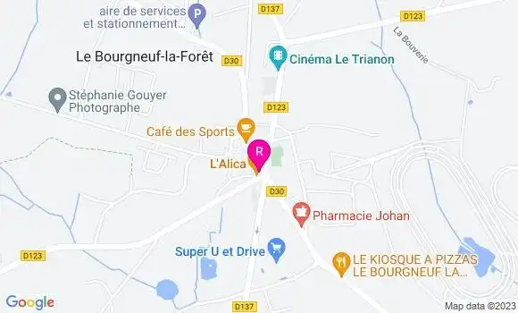 Localisation Restaurant  L