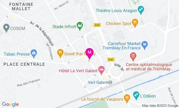 Localisation Restaurant Chinois Délices d