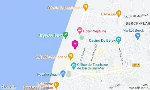 Localisation Restaurant  Le Chantilly
