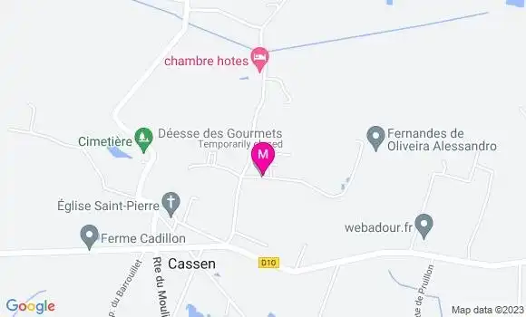 Localisation Restaurant  La Déesse des Gourmets