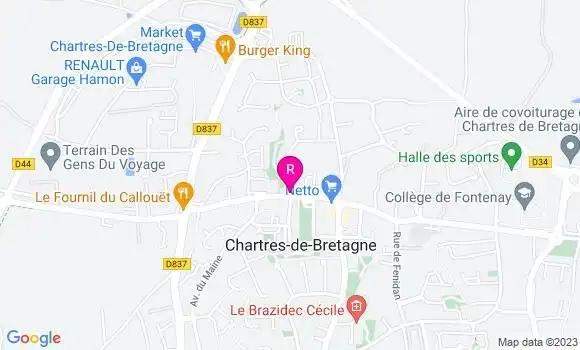 Localisation Restaurant  La Brique Rouge
