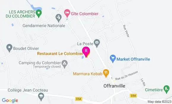 Localisation Restaurant  Le Colombier