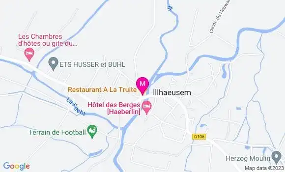 Localisation Restaurant  A la Truite