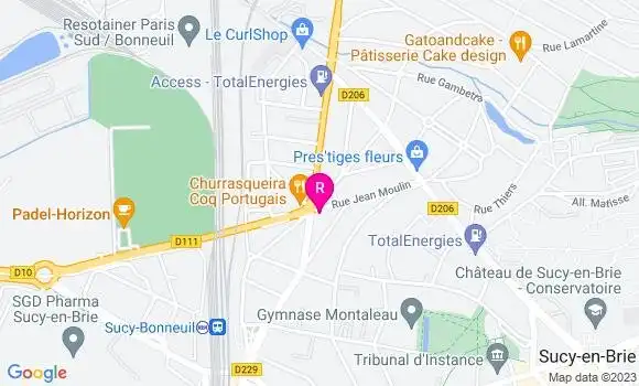 Localisation Restaurant  La Cotriade