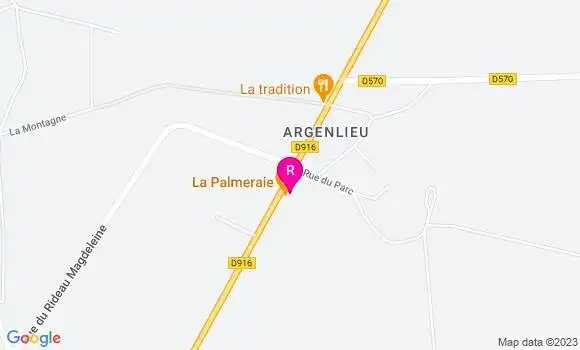 Localisation Restaurant  La Palmeraie