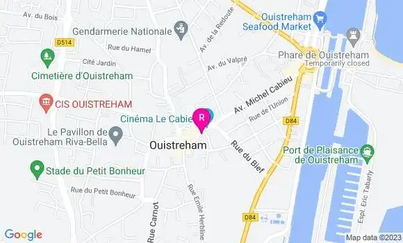 Localisation Restaurant  La Rose des Vents