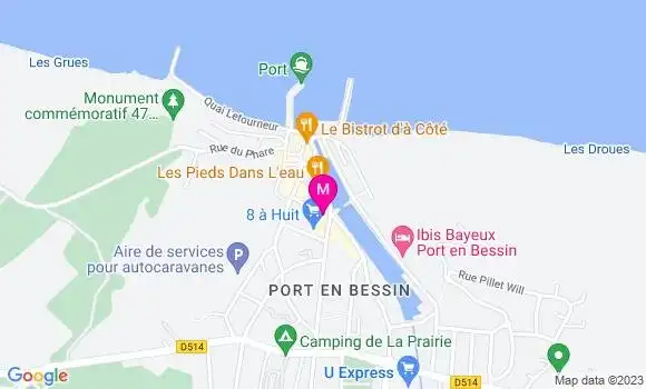 Localisation Restaurant Fruits de Mer L