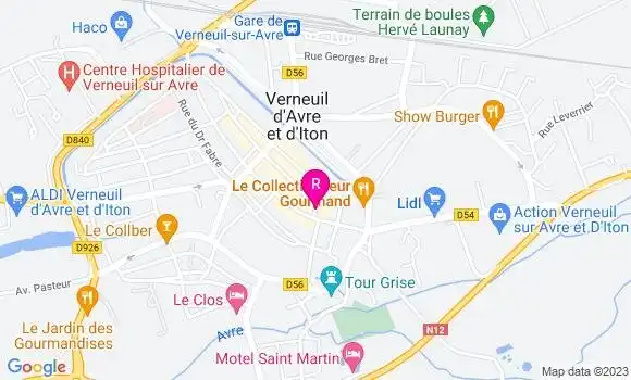 Localisation Pizzeria La Gourmande