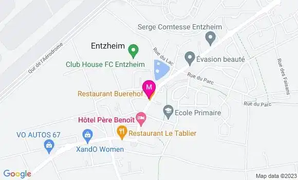 Localisation Restaurant Alsacien Buerehof