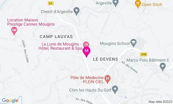 Localisation Restaurant  La Menthe Douce