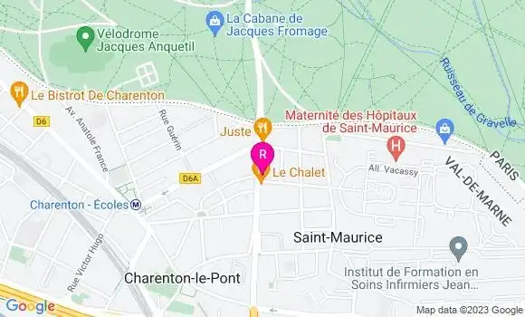 Localisation Restaurant  Royal Saint Maurice