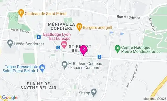 Localisation Pizzeria Payet Valerie