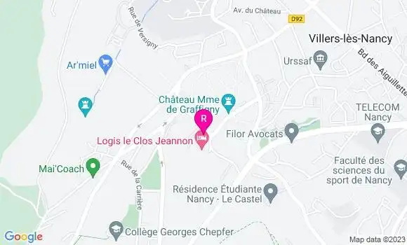 Localisation Restaurant  Le Villeroy