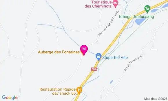 Localisation Auberge des Fontaines