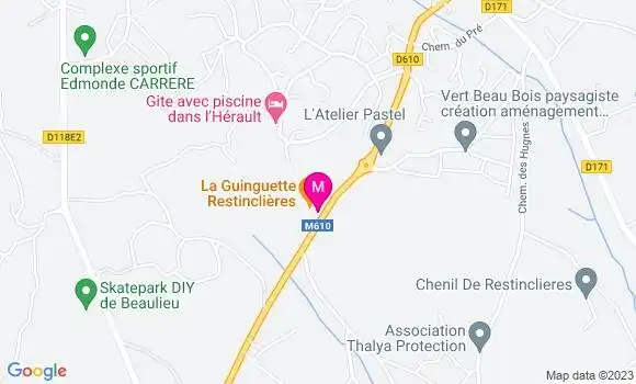 Localisation Restaurant  La Guinguette