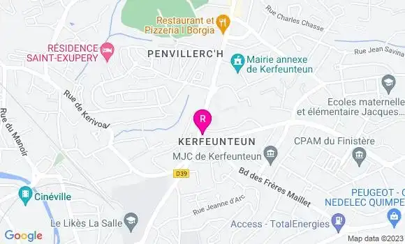 Localisation Restaurant  Bar du Stade