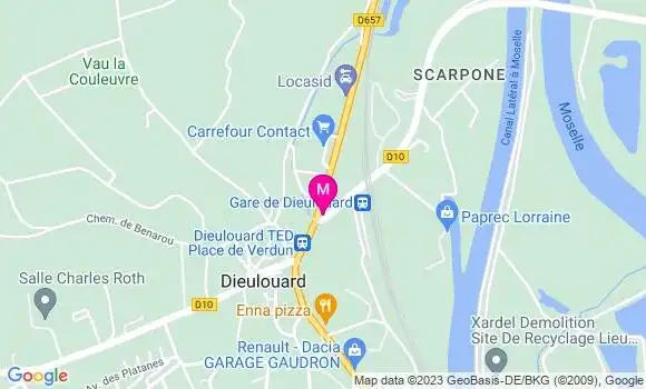 Localisation Restaurant  La Diligence