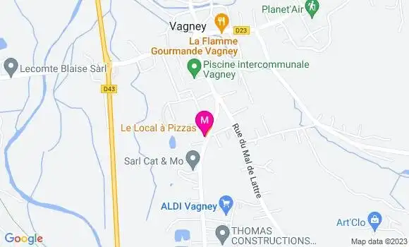 Localisation Restaurant  Le Local à Pizza