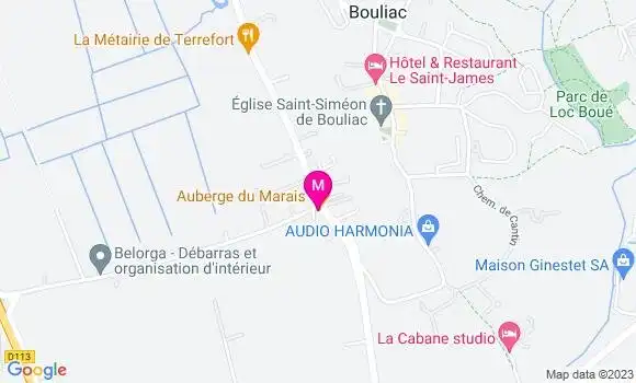 Localisation Auberge du Marais