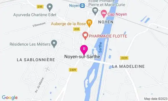 Localisation Restaurant  La Gariguette