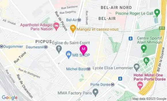 Localisation Restaurant  Le Picpus