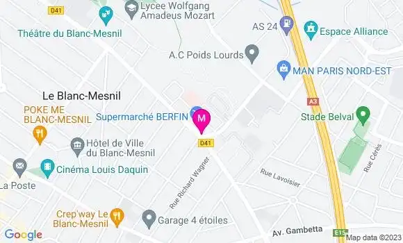 Localisation Brasserie Le Pasteur