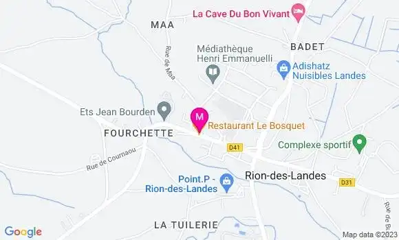Localisation Restaurant  Le Bosquet