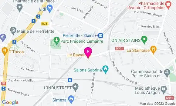 Localisation Restaurant  Le Rawal