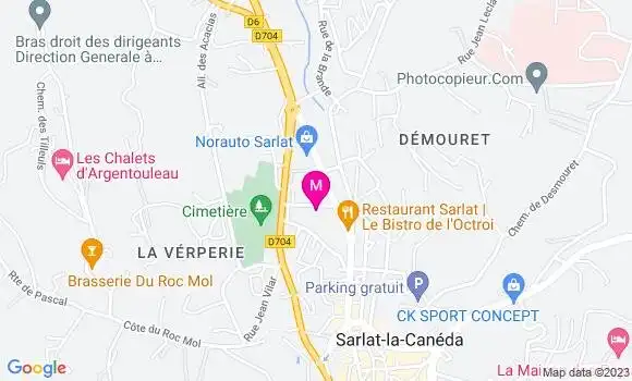 Localisation Crêperie Les Tulipes