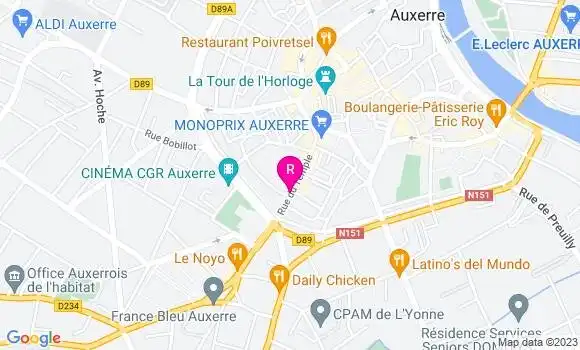 Localisation Restaurant Bar Bar du Temple