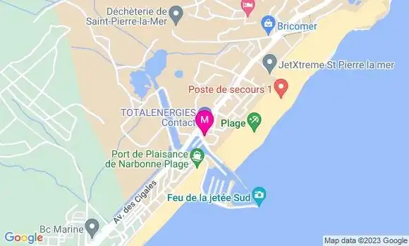 Localisation Restaurant  La Baleine Bleue